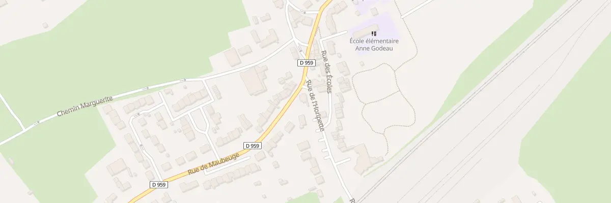 Plan du 100 Rue de Maubeuge à Bachant