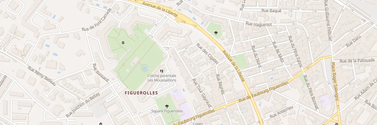 Plan du 34 Rue Tour Gayraud à Montpellier