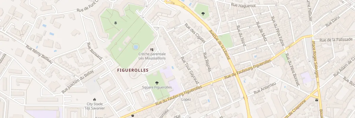 Plan du 15 Rue Tour Gayraud à Montpellier