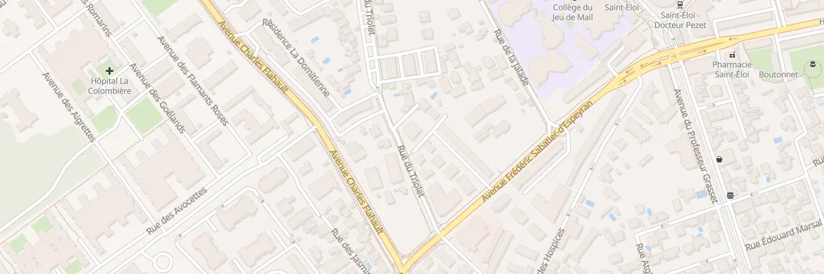 Plan du 270 Rue du Triolet à Montpellier