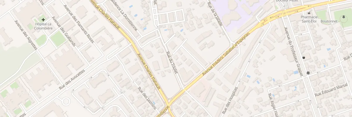 Plan du 242 Rue du Triolet à Montpellier