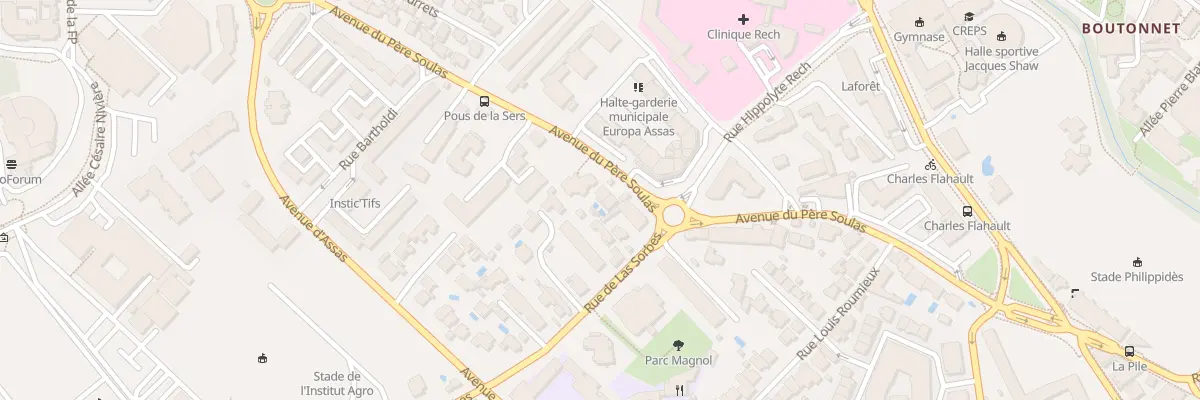 Plan du 441 Av du Père Soulas à Montpellier