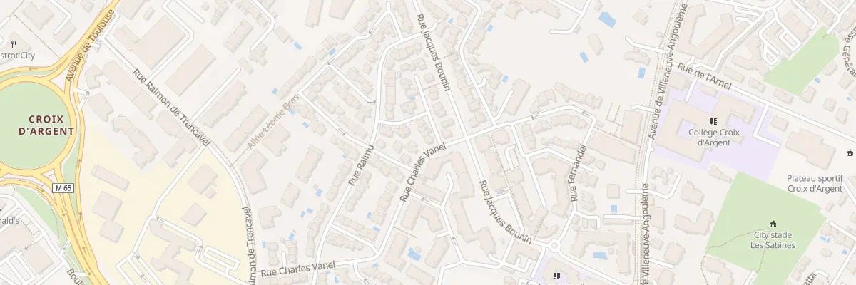 Plan du 15 Rue Maurice Biraud à Montpellier