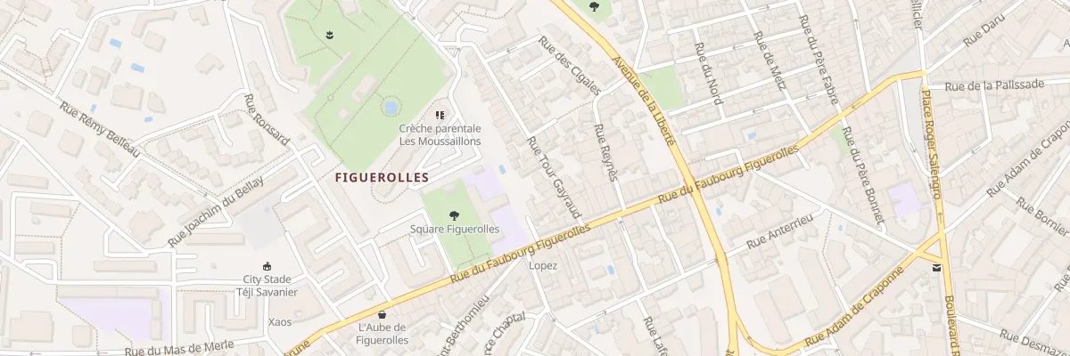 Plan du 9 Rue Tour Gayraud à Montpellier