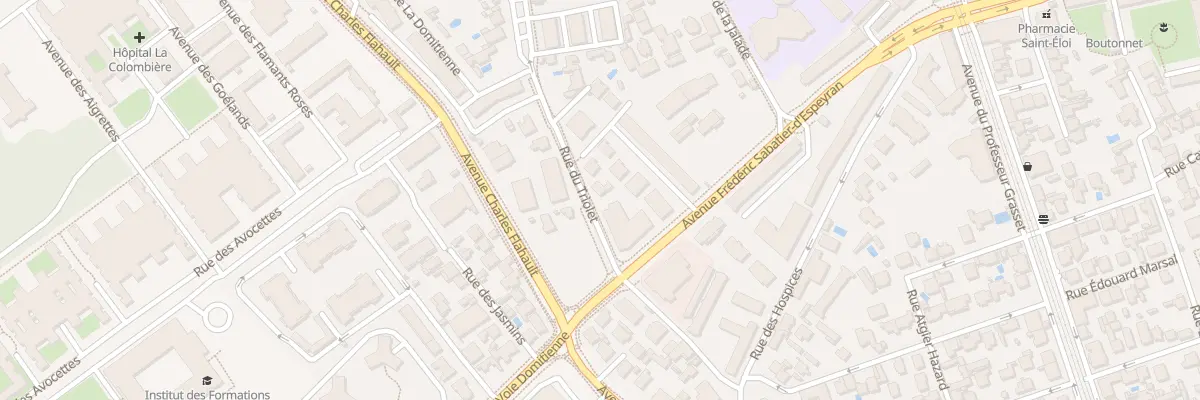 Plan du 210 Rue du Triolet à Montpellier