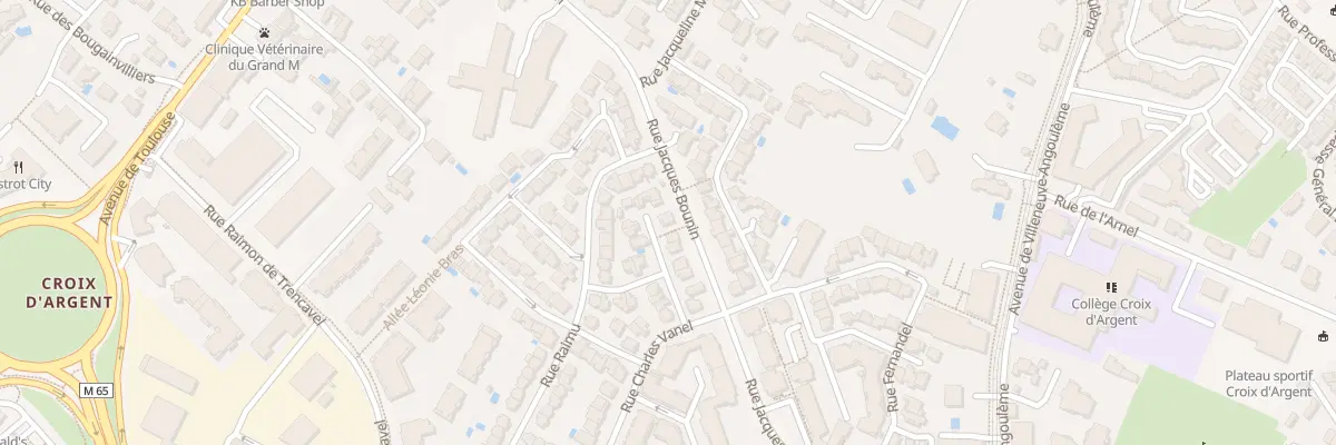 Plan du 82 Rue Maurice Biraud à Montpellier