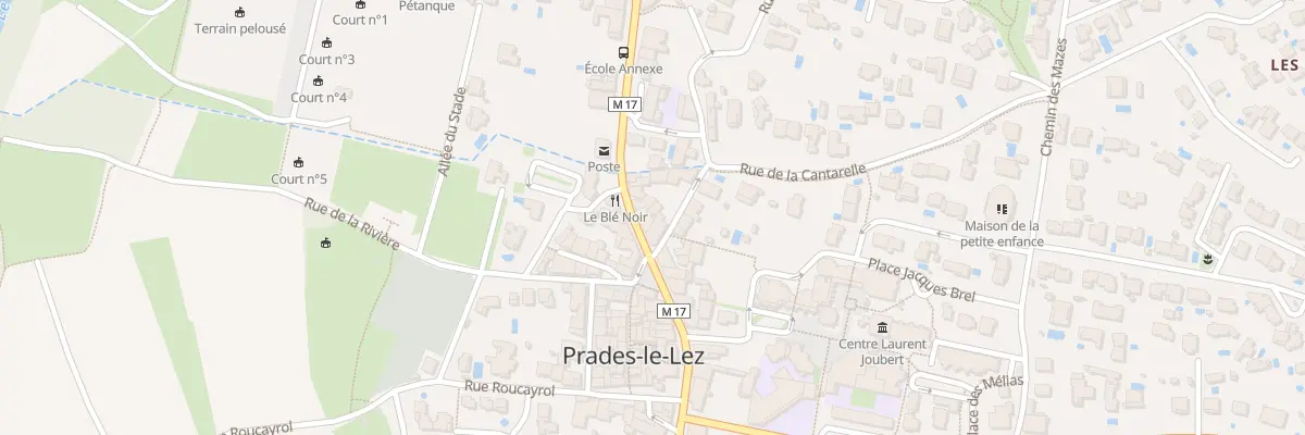 Plan du 158 Rte de Mende à Prades-le-Lez