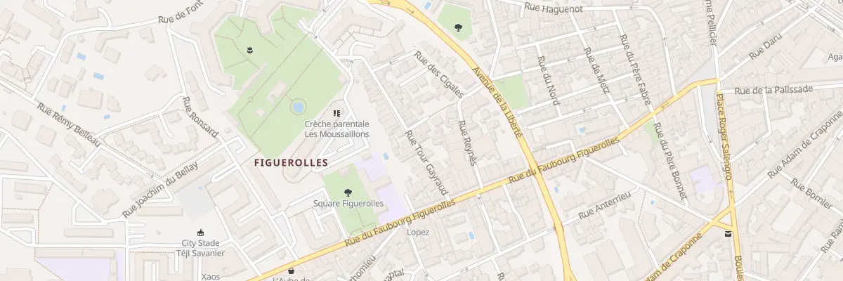Plan du 18 Rue Tour Gayraud à Montpellier