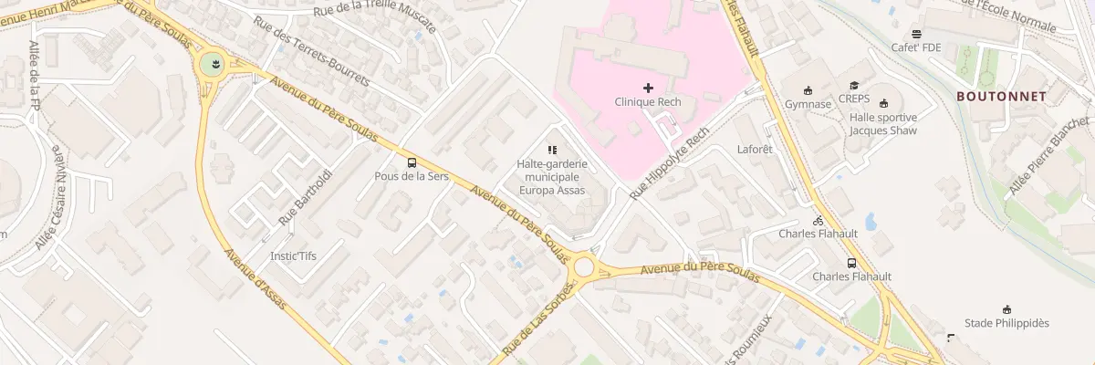 Plan du 488 Av du Père Soulas à Montpellier