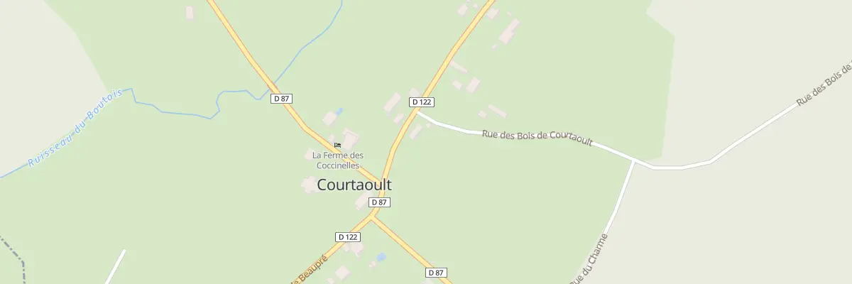 Plan du 5009F Rte d’Ervy à Courtaoult