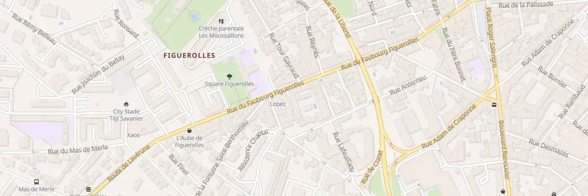 Plan du 75 Rue du Faubourg Figuerolles à Montpellier