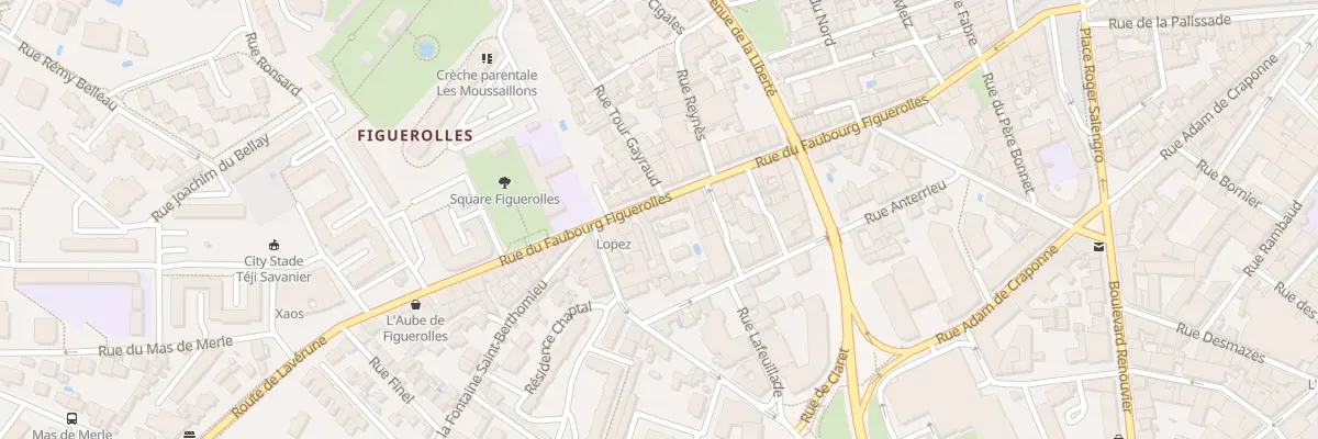 Plan du 73 Rue du Faubourg Figuerolles à Montpellier
