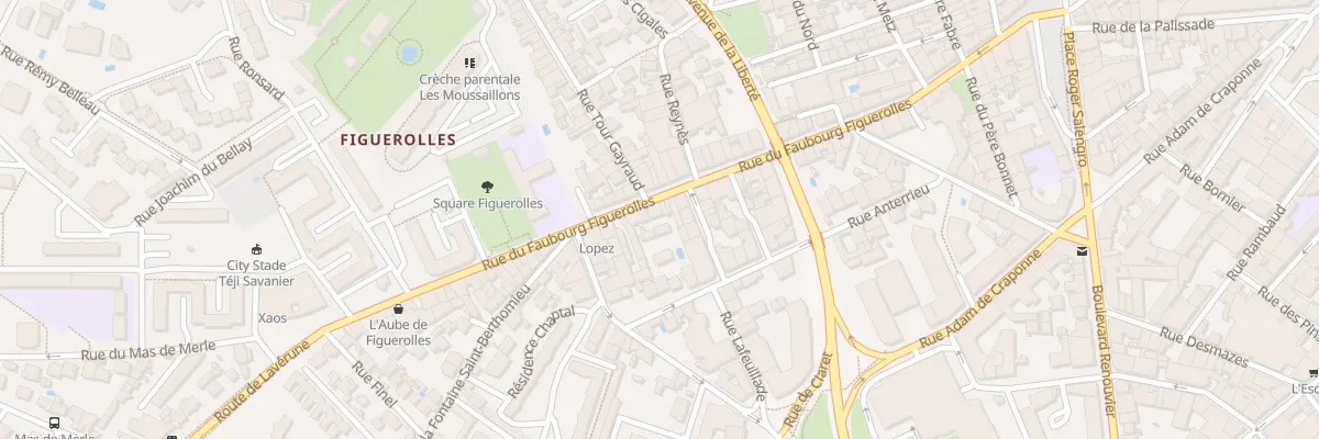 Plan du 71 Rue du Faubourg Figuerolles à Montpellier