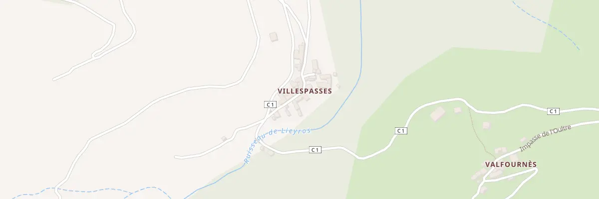 Plan du 5148 Villespasses à Altier