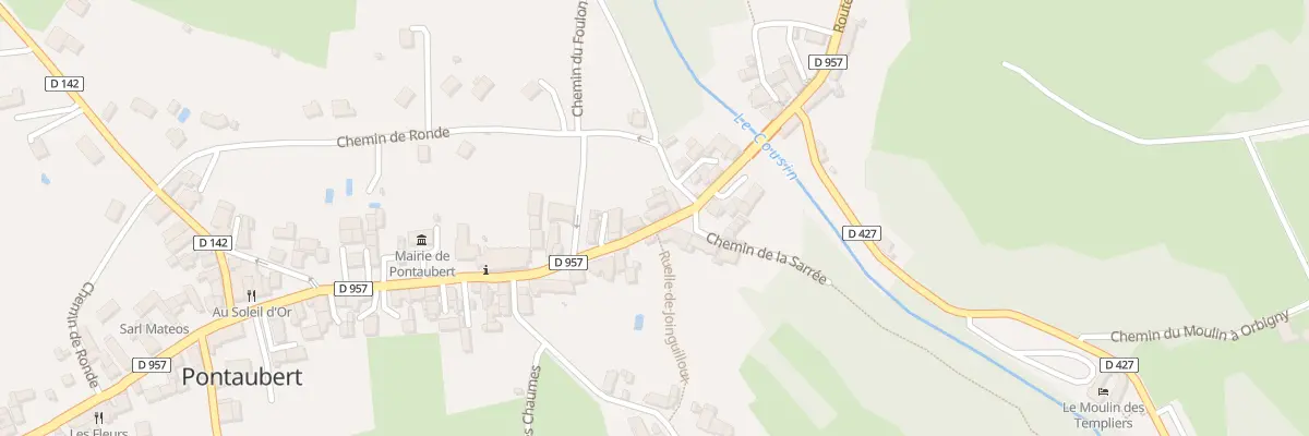 Plan du 22 Rte de Vézelay à Pontaubert