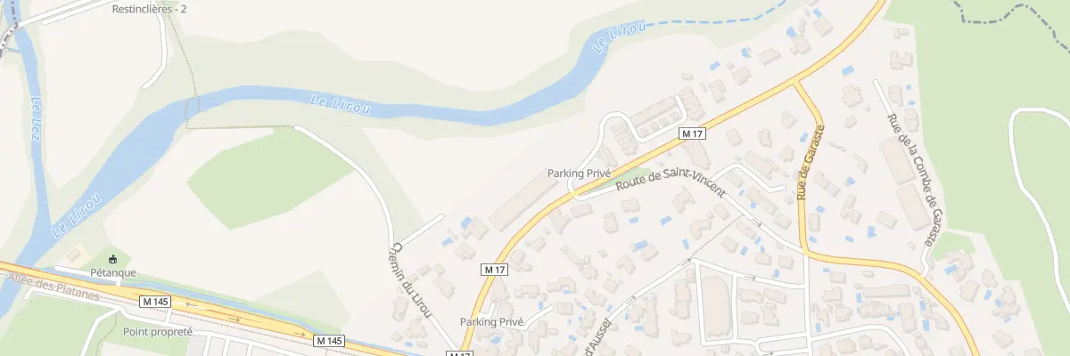 Plan du 540 Rte de Mende à Prades-le-Lez