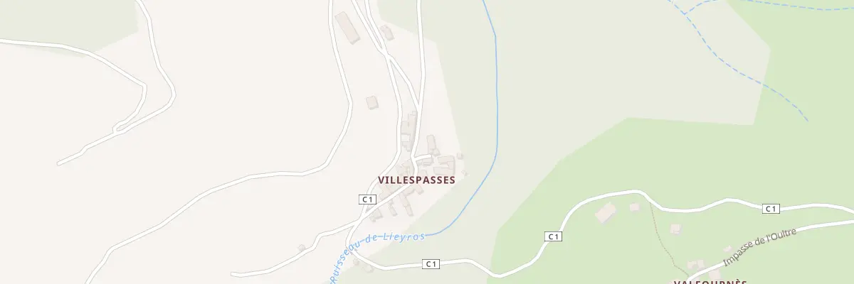 Plan du 5146 Villespasses à Altier