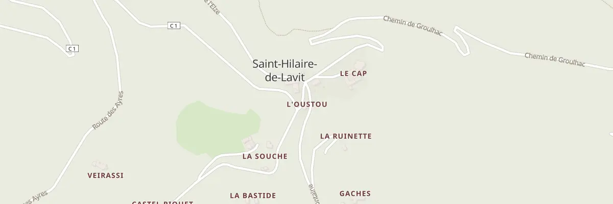 Plan du 1 Rte de la Mazière à Saint-Hilaire-de-Lavit