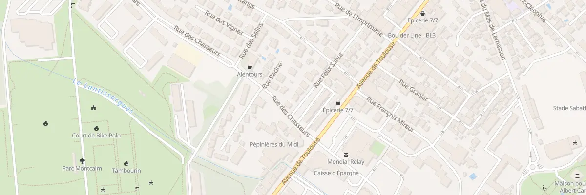 Plan du 18 Rue Félix Sahut à Montpellier