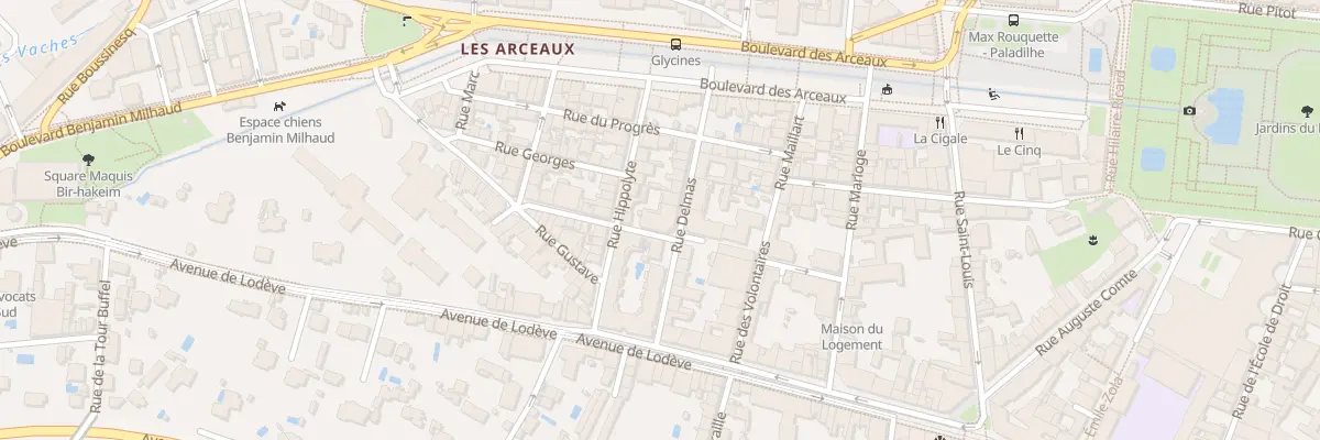 Plan du 5 Rue Delmas à Montpellier