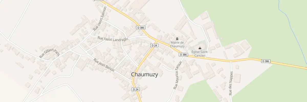 Plan du 9001 Rue Andre Beuvelet à Chaumuzy