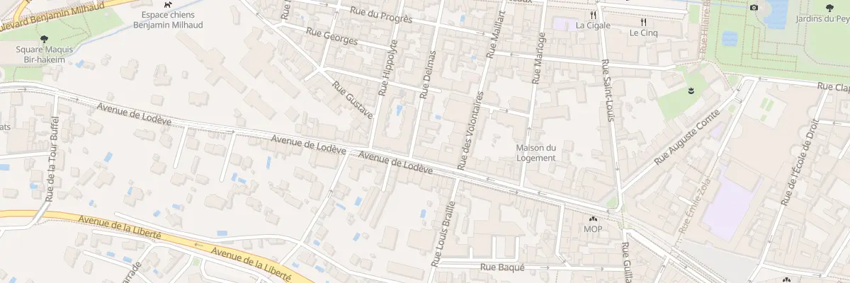 Plan du 4 Rue Delmas à Montpellier