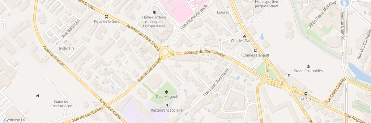 Plan du 317 Av du Père Soulas à Montpellier