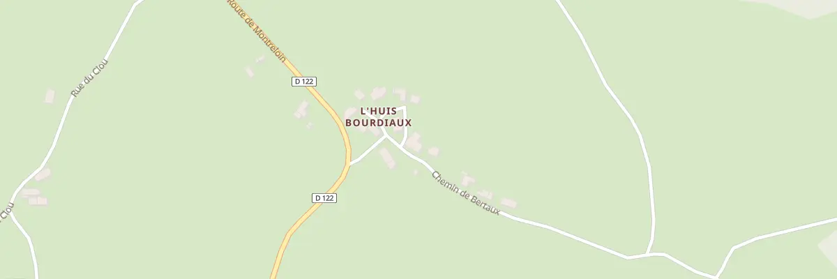 Plan du 134 L’Huy Bourdiau à Gâcogne