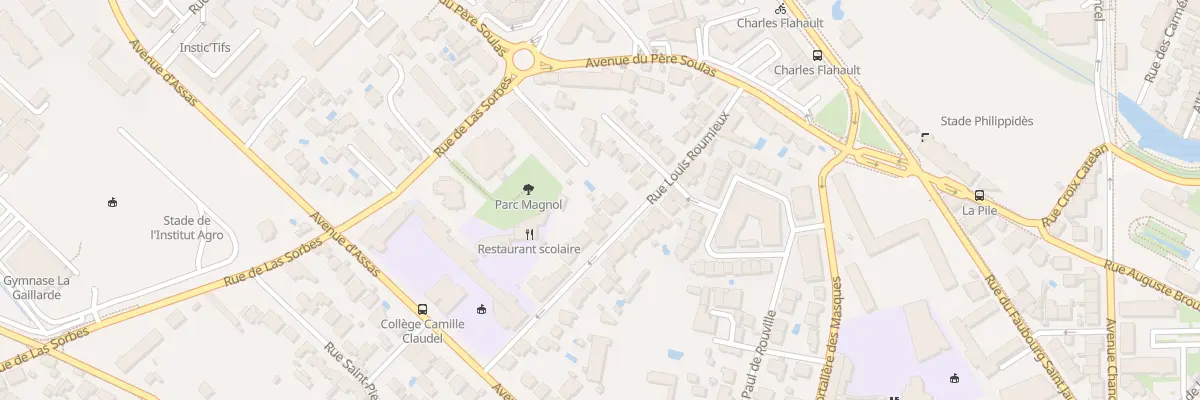 Plan du 25 Rue Louis Roumieux à Montpellier