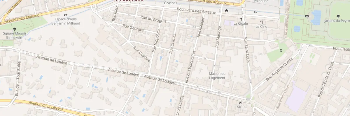 Plan du 10 Rue Delmas à Montpellier