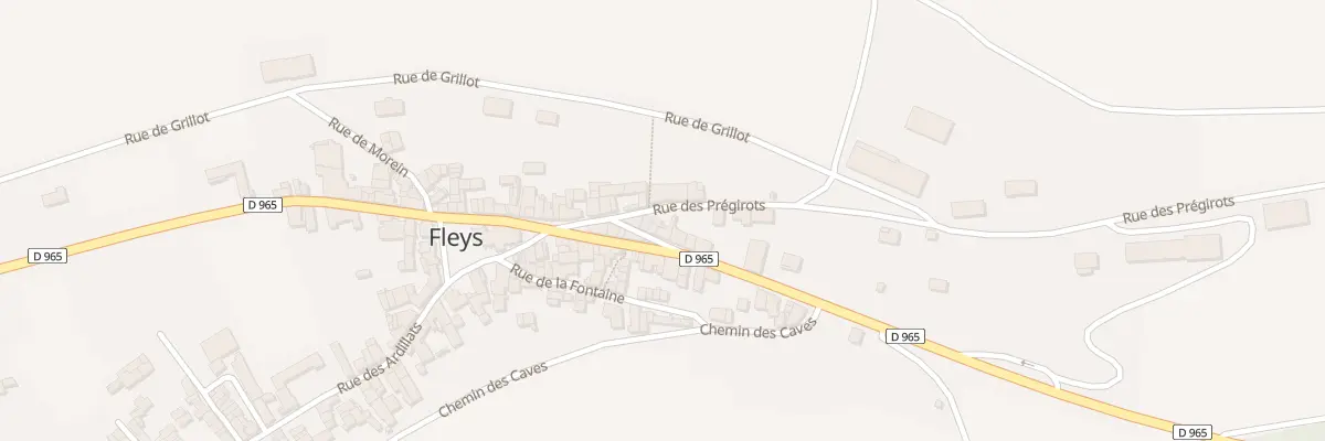 Plan du 5004 Rue des Prégirots à Fleys