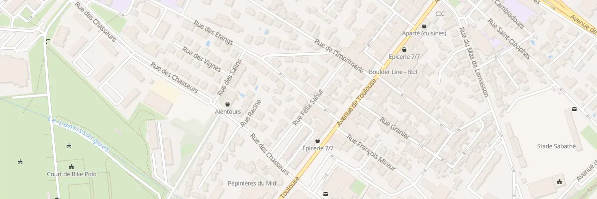 Plan du 8 Rue Félix Sahut à Montpellier