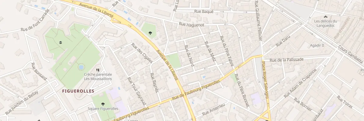 Plan du 9 Rue du Nord à Montpellier