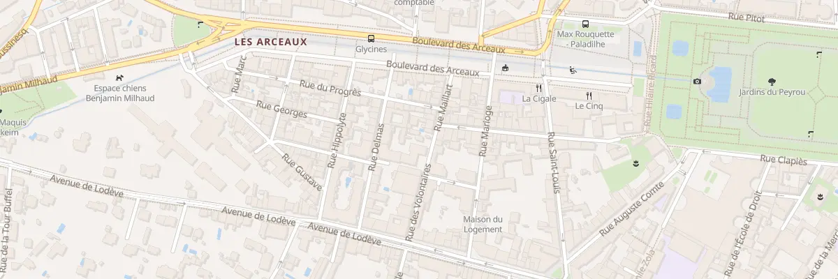 Plan du 1 Rue Maillart à Montpellier