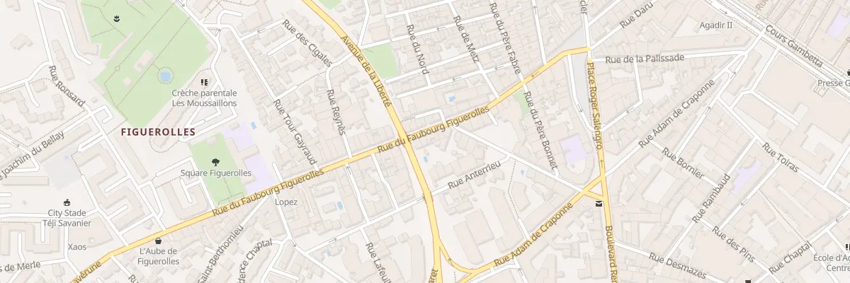 Plan du 53 Rue du Faubourg Figuerolles à Montpellier