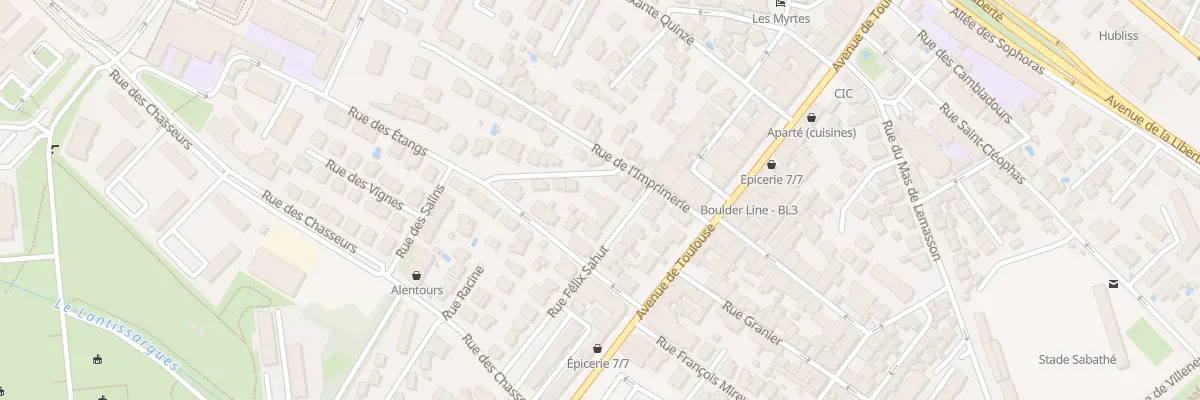 Plan du 4 Rue Félix Sahut à Montpellier