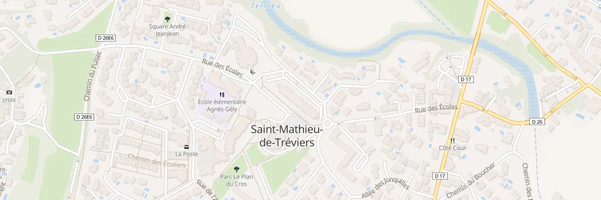 Plan du 305 Rue des Ecoles à Saint-Mathieu-de-Tréviers