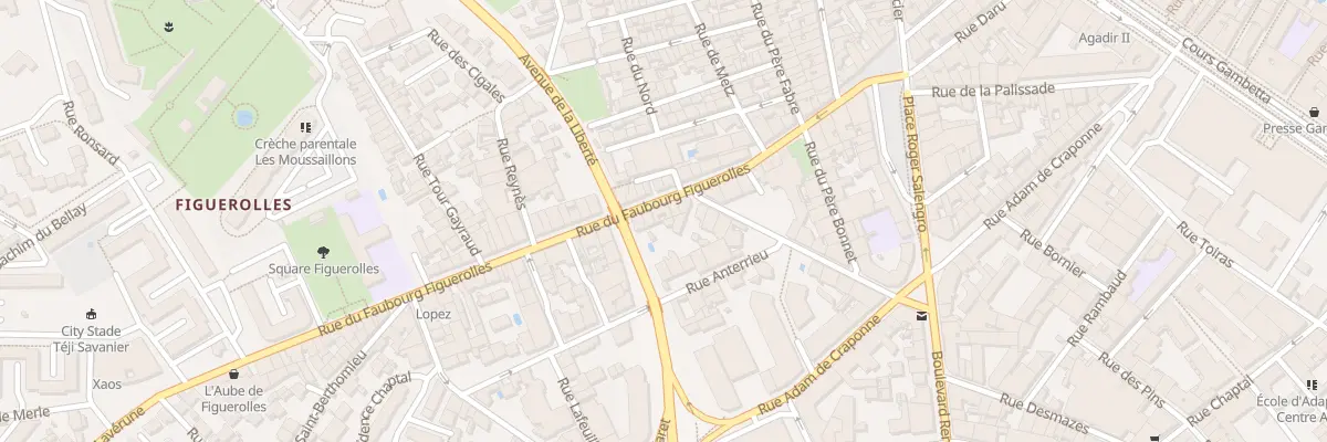 Plan du 51 Rue du Faubourg Figuerolles à Montpellier