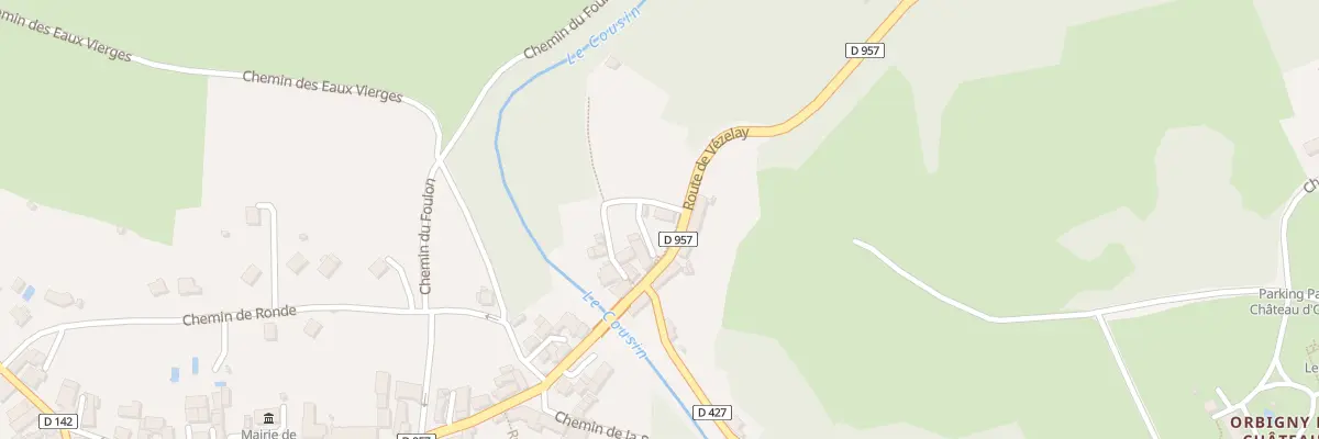 Plan du 2 Rte de Vézelay à Pontaubert