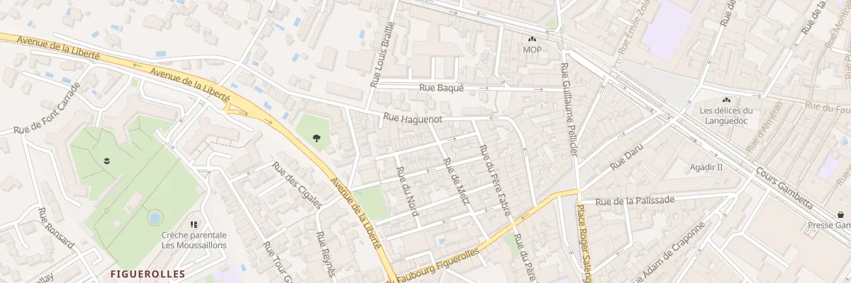 Plan du 8 Rue Saint Honoré à Montpellier