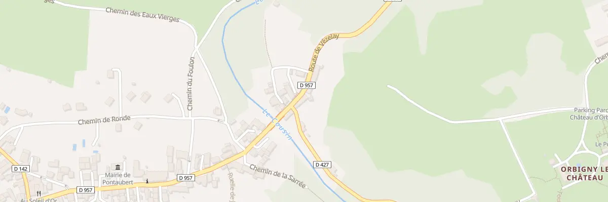 Plan du 7 Rte de Vézelay à Pontaubert