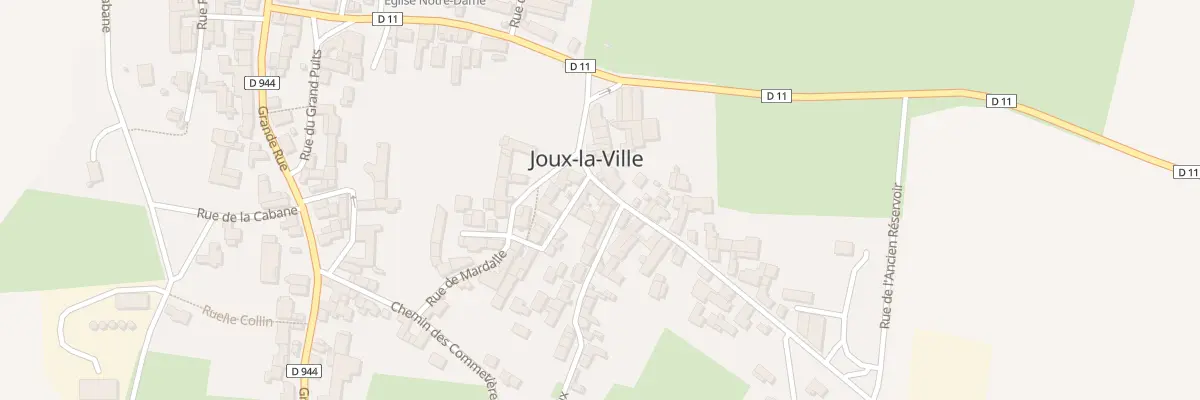 Plan du 6B Rue du Faubourg à Joux-la-Ville