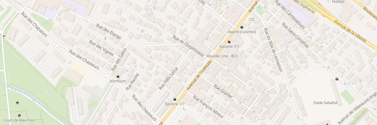 Plan du 5 Rue Félix Sahut à Montpellier
