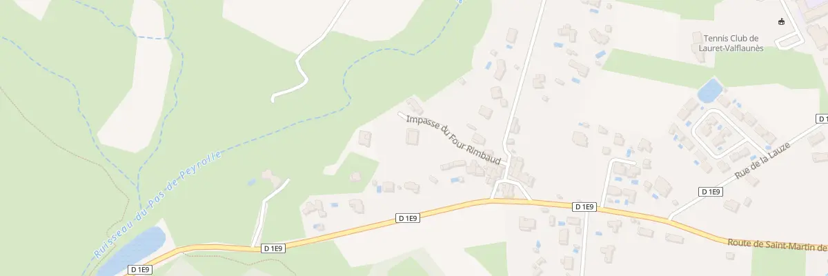 Plan du 5466 Le Ranquet à Valflaunès