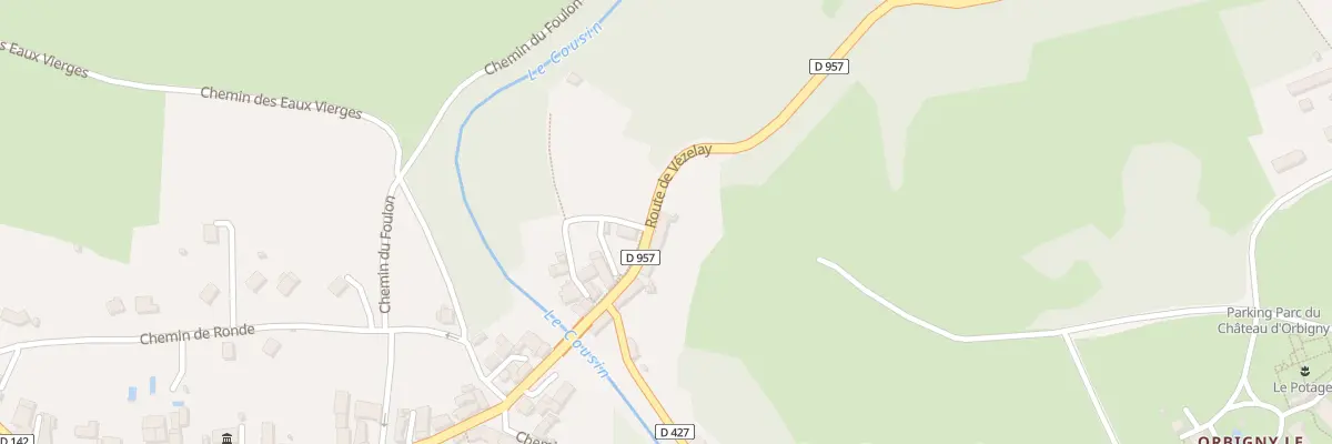 Plan du 1 Rte de Vézelay à Pontaubert
