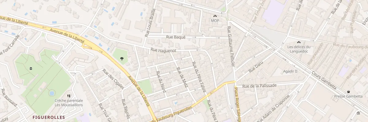 Plan du 5 Rue Saint Honoré à Montpellier