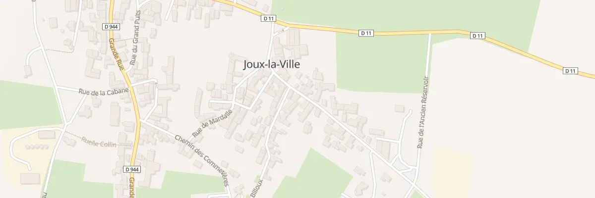 Plan du 8B Rue du Faubourg à Joux-la-Ville