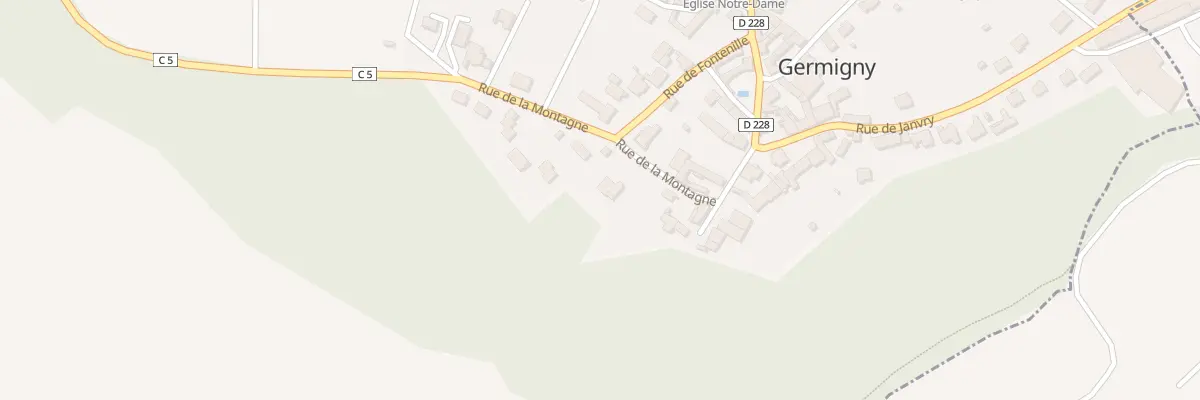 Plan du 7 Rue de la Montagne à Germigny