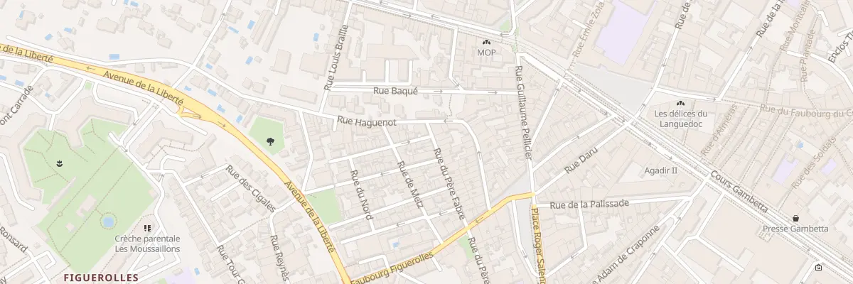 Plan du 29 Rue du Père Fabre à Montpellier