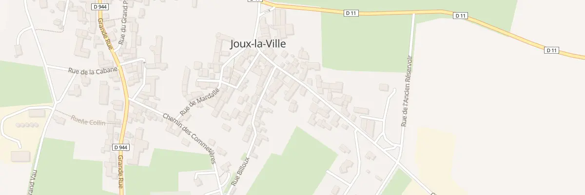 Plan du 16 Rue du Faubourg à Joux-la-Ville